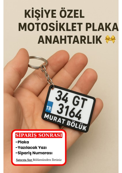 Kişiye Özel Motor Plaka Anahtarlık Plakalı Motor Hediye Motor Aksesuar modelleri