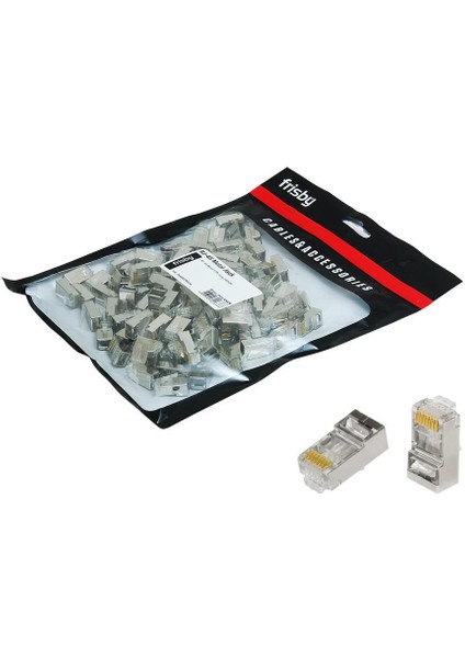 Frısby FNW-RJ4522N RJ45 Ftp Cat6 Konnektor Metal 100LÜ Paket