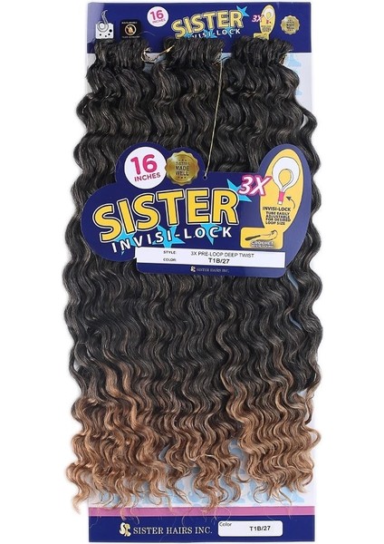 Afro Dalgası Saç / Siyah Karamel Ombreli T1B/27