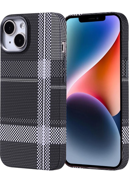 iPhone 13 Kılıf Magsafe Şarj Özellikli Karbon Fiber Görünümlü Zore Nekst Kapak