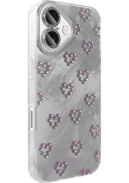iPhone 16 Plus Kılıf Kamera Korumalı Figürlü Zore Ponti Silikon Kapak