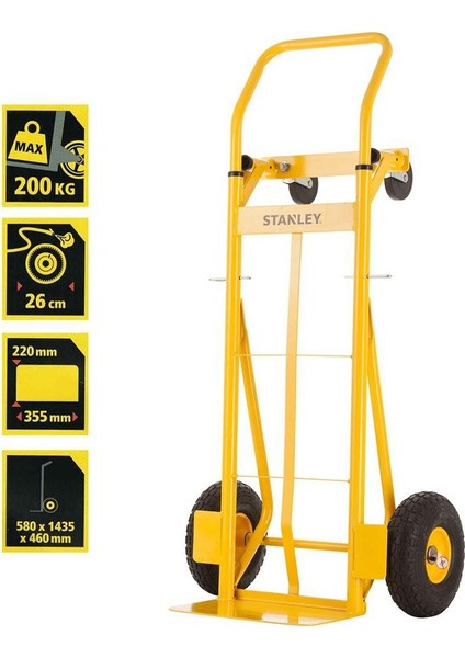 MT519 150/200KG Endüstriyel Çok Fonksiyonlu El Arabası