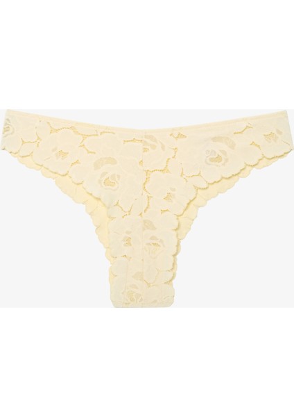Luna V Shape Açık Sarı Brazilian Külot