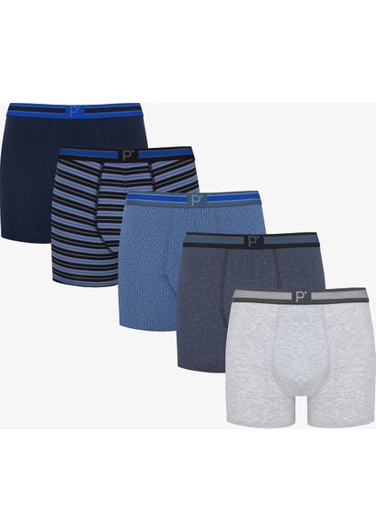 Night 5li Çok Renkli Boxer Külot