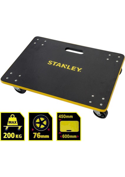 MS573 200KG 60X45CM Dört Tekerli Yük ve Paket Taşıma Arabası