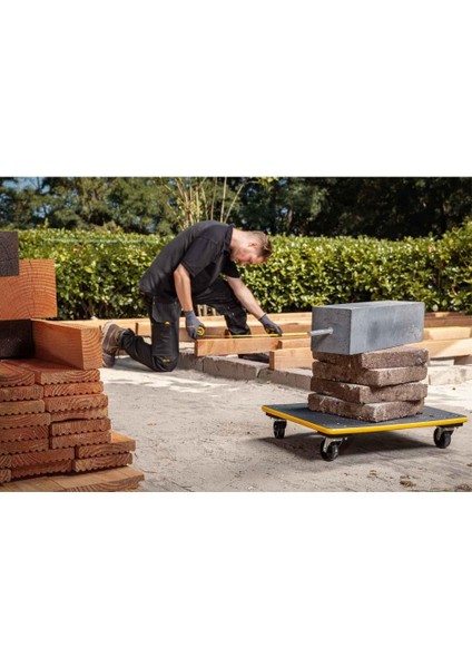 MS573 200KG 60X45CM Dört Tekerli Yük ve Paket Taşıma Arabası