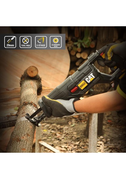 Cat DX52 18VOLT/4.0AH Li-Ion Tek Akülü Profesyonel Tilki Kuyruğu Testere