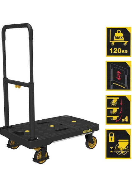 Fatmax FX712 120KG Profesyonel Katlanabilir Paket Taşıma Arabası