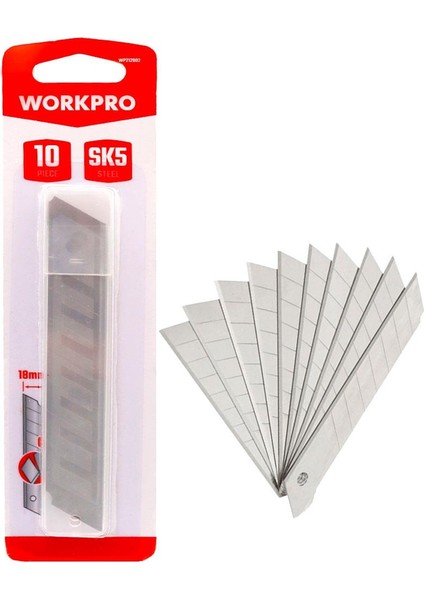 WP212002 18MM 10’lu Maket Bıçağı Yedeği