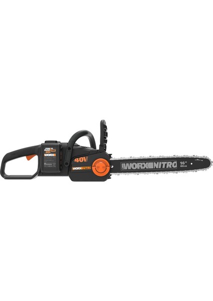 WG385E 40VOLT 4.0AH Li-Ion 40CM Profesyonel Şarjlı Kömürsüz Zincirli Testere