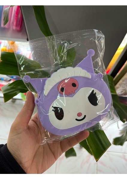 Kuromi Figürlü Cüzdan Boy Silikon Çanta Ayarlanabilir Askılı