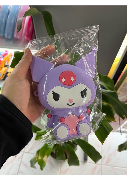 Kuromi Figürlü Cüzdan Boy Silikon Çanta Ayarlanabilir Askılı