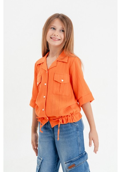 Kız Çocuk Bağcıklı Gömlek 3102 fiyatları