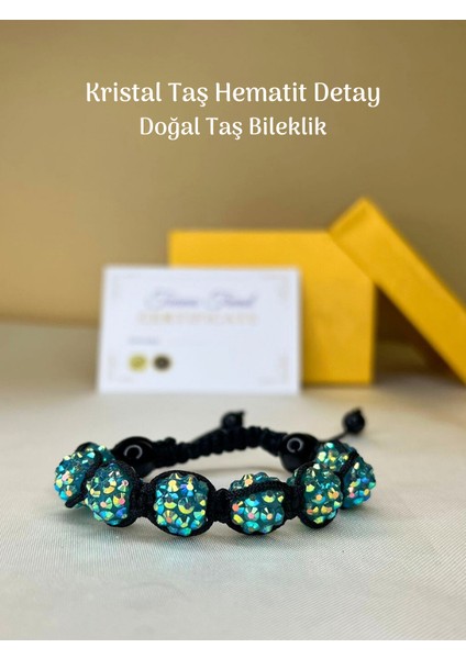 Kristal Taş Bileklik Kalın Lastik Misina Ipi Uzun Süreli Kullanım Parlak ve Canlı Renkler