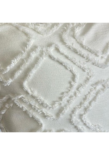 Goldroom Özel Tasarım Punch Desen Dekoratif Dolu Kırlent Gri