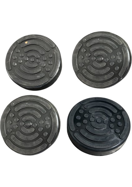 Kauçuk Oto Lift Takozu Hidrolik (4 Adet Büyük)