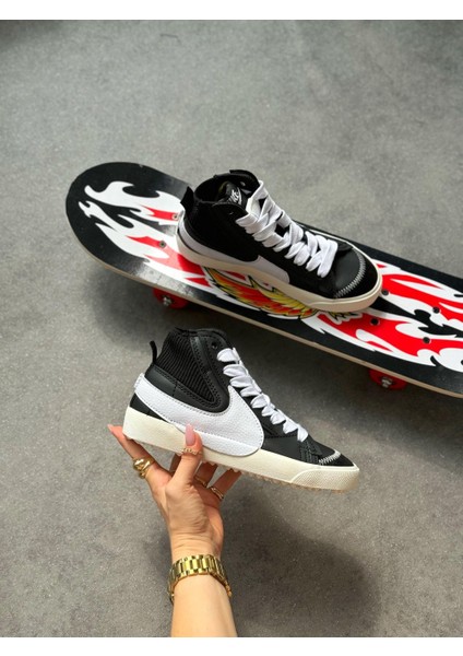 Blazer Mid '77 Jumbo Erkek Beyaz/siyah Sneaker Ayakkabı DD3111-100