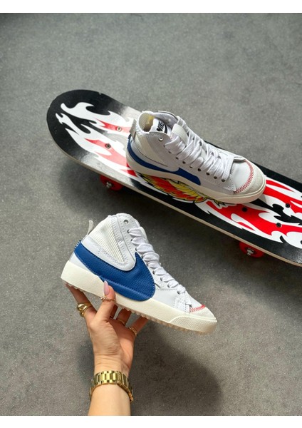 Blazer Mid '77 Jumbo Erkek Beyaz/siyah Sneaker Ayakkabı DD3111-100