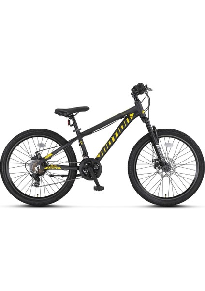 2478 Motıon 2d Disk Fren Erkek Bisikleti 24 Jant 21 Vites Black-Yellow