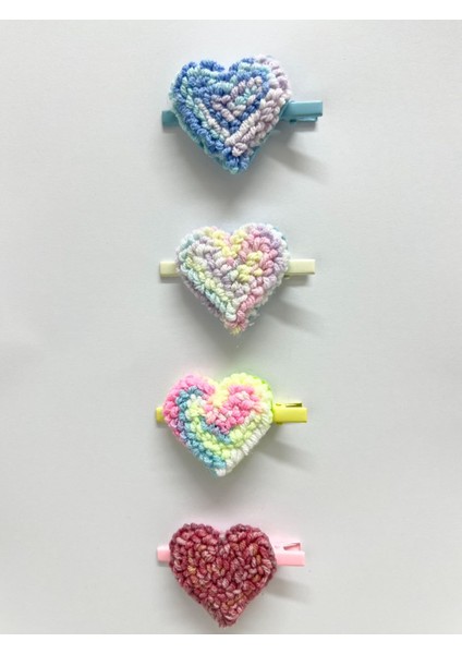 Kalp Desen Toka Set Kız Çocuk 4 Adet fiyatları