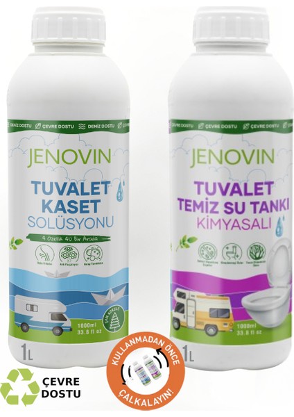 Sifon Temizliği Karavan & Tekne Tuvalet Wc Atık Kimyasalları Çam Kokulu 1 L | Katı Atık Parçalama