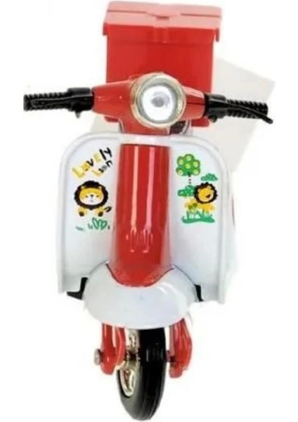 Çek Bırak Metal Vespa Motor cm - FY361A-D - Kırmızı