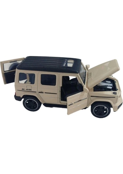 Çek Bırak Metal Sesli Suv Araba 1:32 - Bej