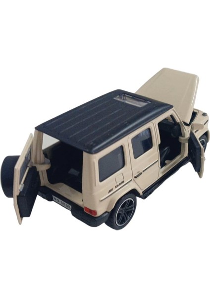 Çek Bırak Metal Sesli Suv Araba 1:32 - Bej
