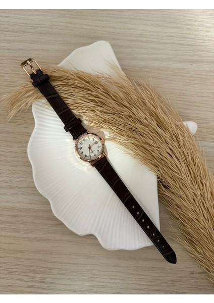 Bs Stıll Vintage Kadın Kol Saati Retro Quartz Deri Kordon 1 Adet