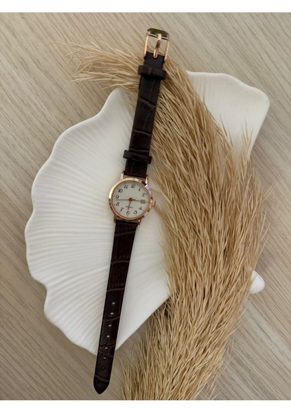 Bs Stıll Vintage Kadın Kol Saati Retro Quartz Deri Kordon 1 Adet
