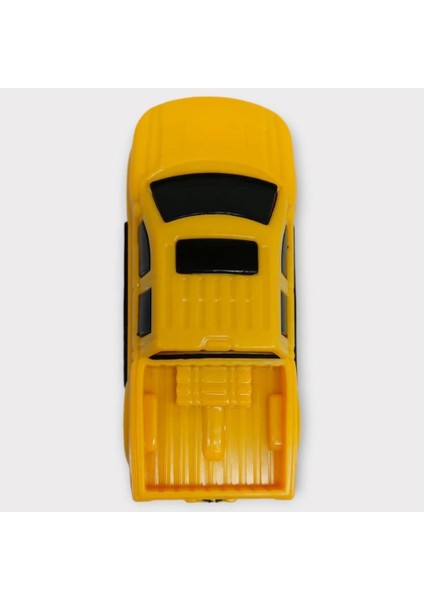 Çek Bırak Arabalar 10 cm - Sarı Pick-Up
