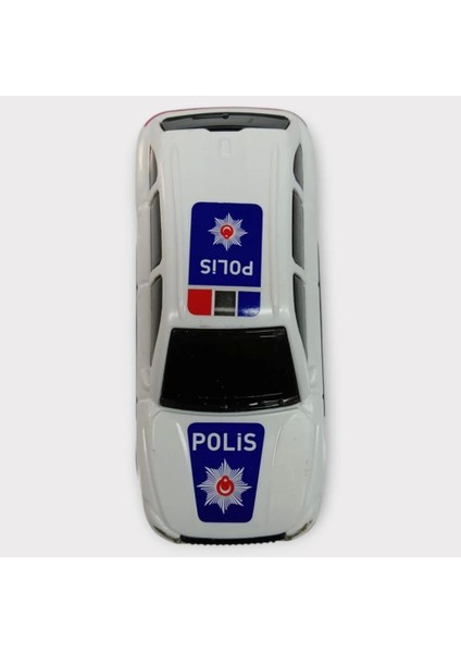 Çek Bırak Togg Polis Arabası -Beyaz Hatchback