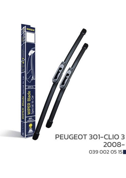 Peugeot 301-CLIO 3 2008- Araca Özel Silecek 11