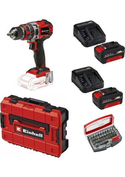 Tp-Cd 18/50 Li-I Bl Solo Akülü Vidalama Seti + 2 x 4 Ah Starter Kit (Bits Uç ve Çanta Dahil)
