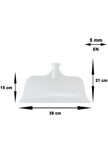 Plastik Gelberi 37 x 27 cm Sapsız