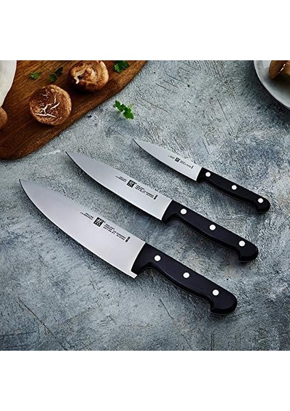 Twın Chef 3 Bıçak Seti, Paslanmaz Çelik, Siyah modelleri