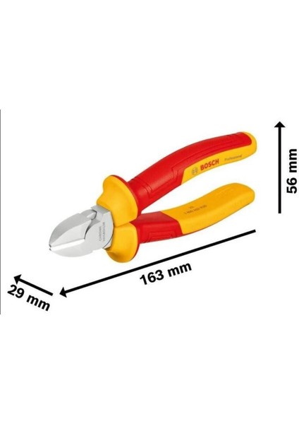 Profesyonel İzoleli Yan Keski 160 mm