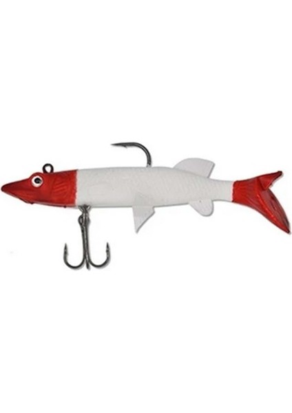 6579 Realistic Pike Kırmızı Kafa Kuyruk Turna Model Kendinden Zokalı 10cm. 18gr. 5li Paket