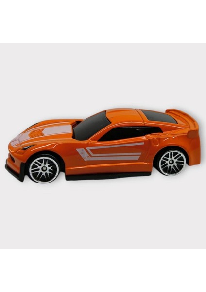 Metal Mini Arabalar 8 cm - Turuncu - 1