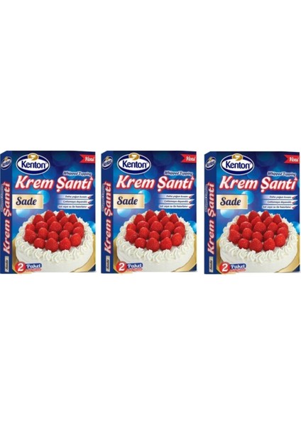 Krem Şanti Sade 150 gr x 3 Adet
