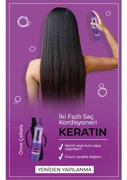 Keratin Çift Fazlı Kondisyoner Fön Suyu 240 ml fiyatları