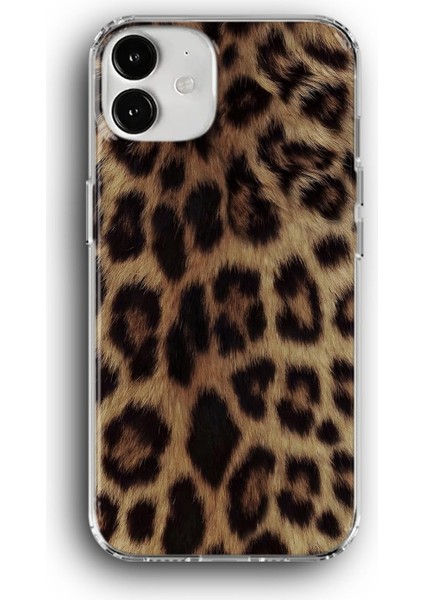 Apple iPhone 11 Uyumlu Baskılı Şeffaf Kılıf Kapak "leopar"