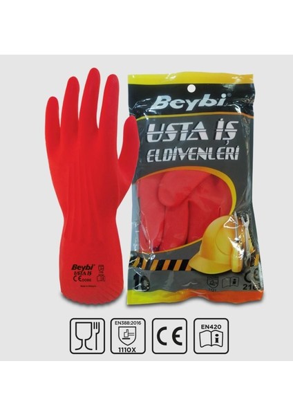 Usta Iş Lateks Eldiven No:9