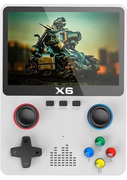 X6 Oyun Konsolu Retro Video Oyunu Konsolu 3.5'' IPS Ekran Şarjlı Elde Taşınabilir Atari Çocuk