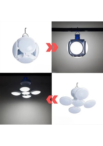 5 Led\'li 3 Farklı Işık Modlu Açılıp Kapanabilir LED Kalı Güneş Enerjili Solar Aydınlatma Asılabilir Kamp Feneri fırsatları