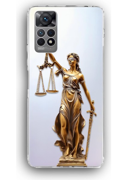 Xiaomi Redmi Note 12 Pro Uyumlu Baskılı Şeffaf Kılıf Kapak "hukukun Üstünlüğü"