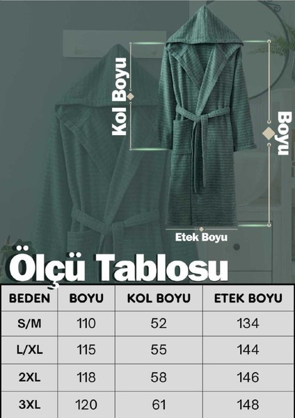 Kapüşonlu Bornoz