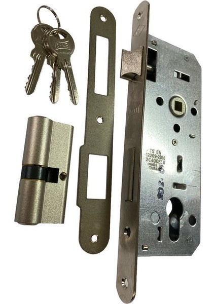 Oval 15 R 40 mm Nikel Silindirli Kapı Kilidi