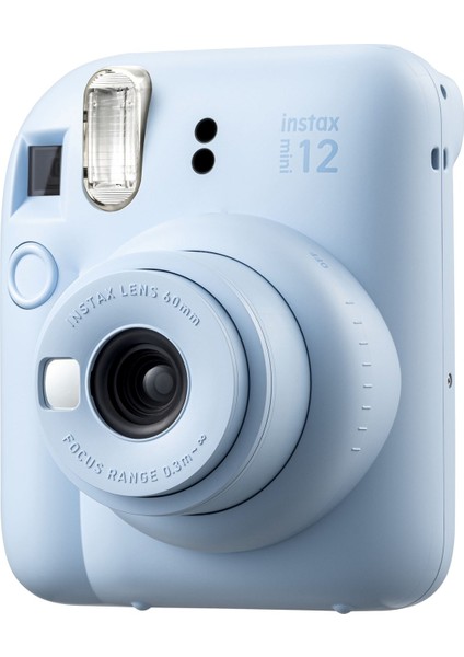 Instax Mini 12 20 Filmli Mini Albüm ve Deri Kılıflı Mavi Fotoğraf Makinesi modelleri