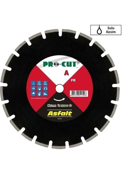 Procut 51157 A 350 Asfalt Kesme Elmas Testere 35 cm